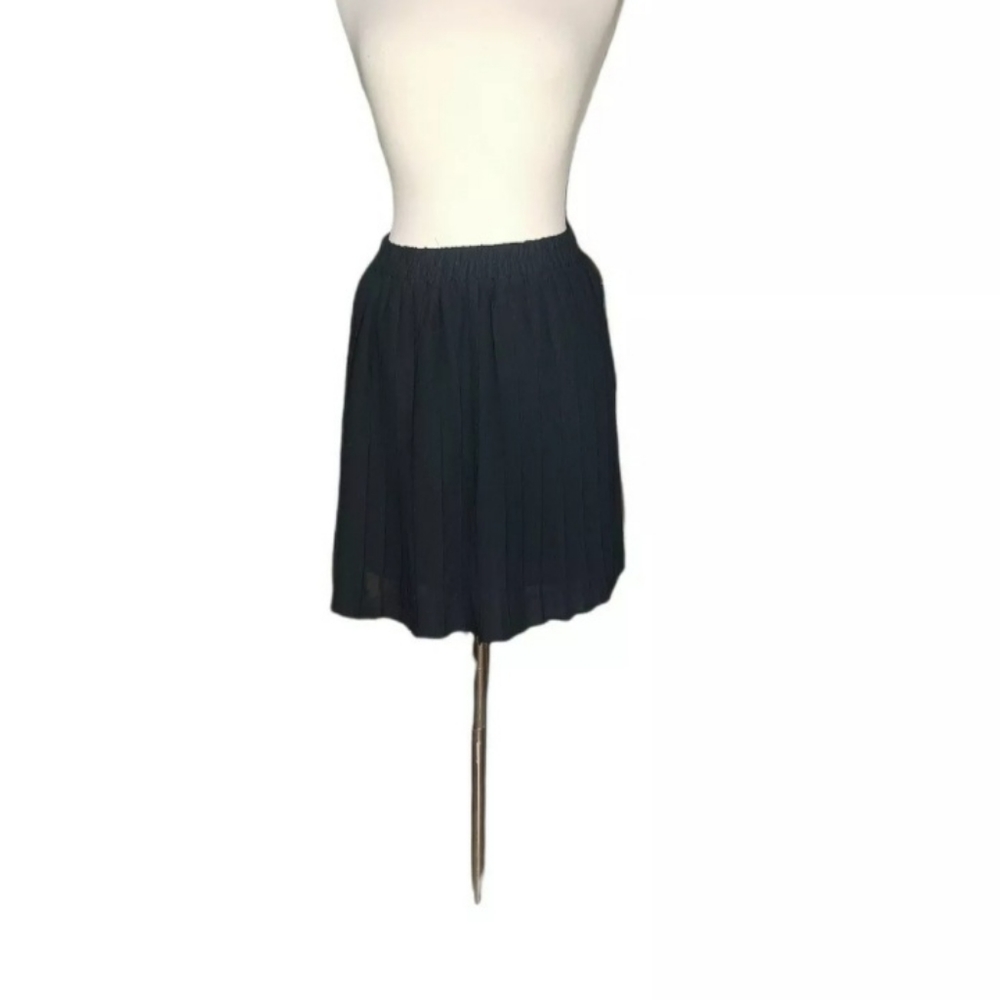 Gemilli 28 M Pleated Knee Length Skirt Black Formal Preppy Woman Office …
